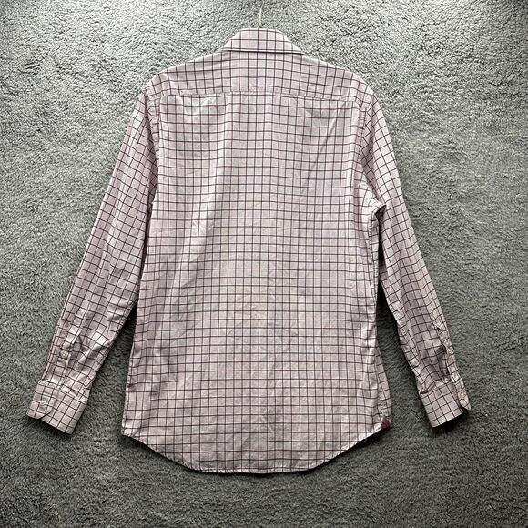 Robert Graham Men's Size 41 / 16 Medium Red White Shirt Work Business - Picture 11 of 15